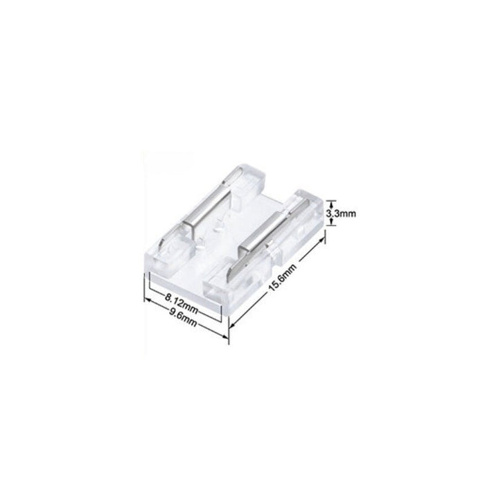 Conector reto para fita LED COB 24V 8mm