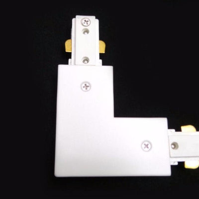 Connecteur Angulaire 90° Rail Monophasé Blanc