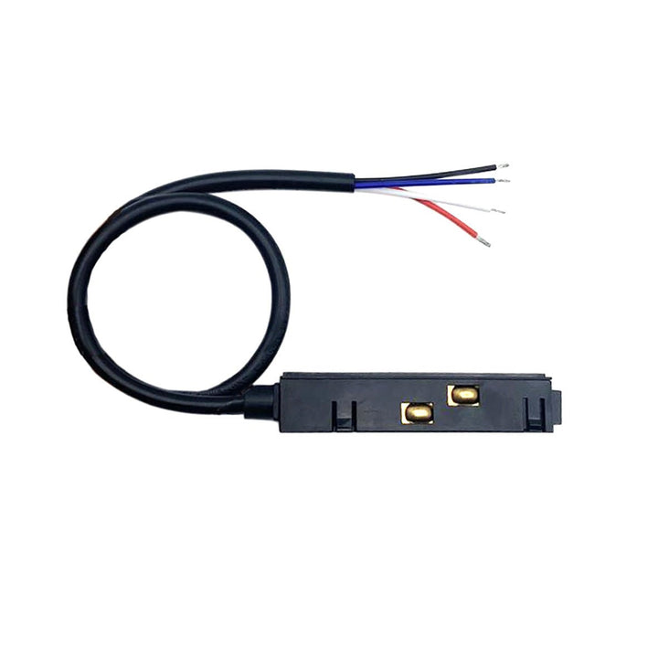 Connecteur Linéaire pour Rail Magnétique 48V 4 fils Noir
