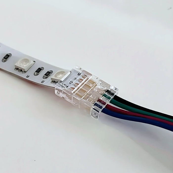 Simple connector for 10mm IP20 RGB LED strip