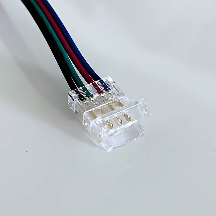 Simple connector for 10mm IP20 RGB LED strip