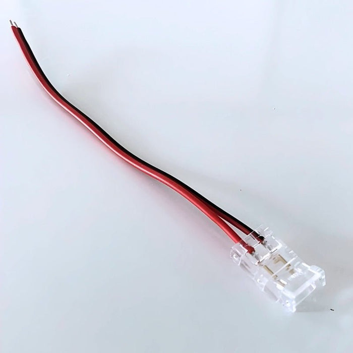 Simple connector for 8mm SMD LED strip IP20