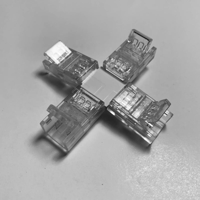 Conector X para fita LED COB de 8 mm