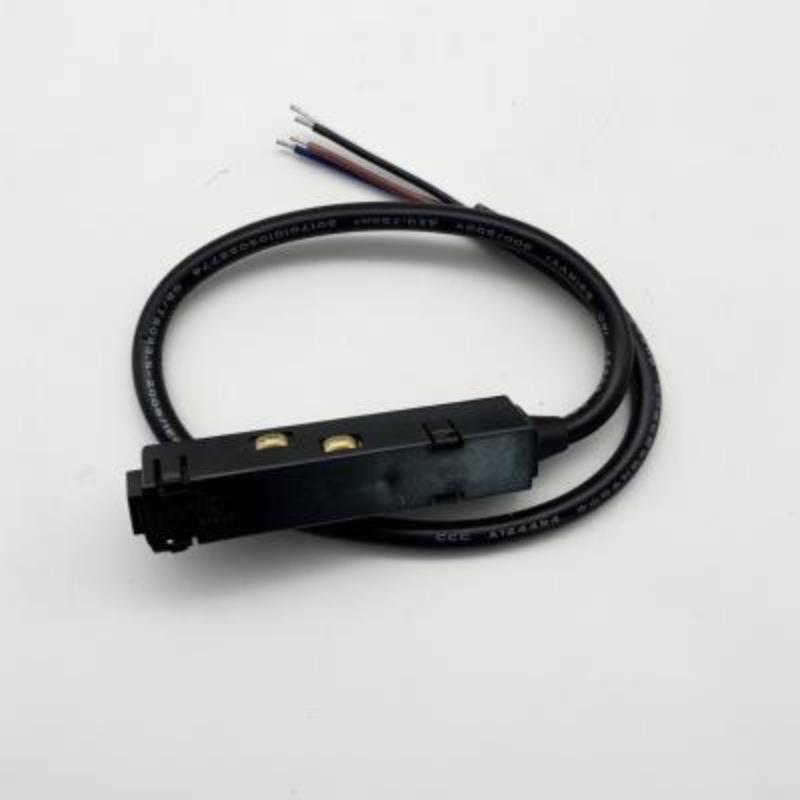 Connecteur Linéaire pour Rail Magnétique 48V 4 fils Noir