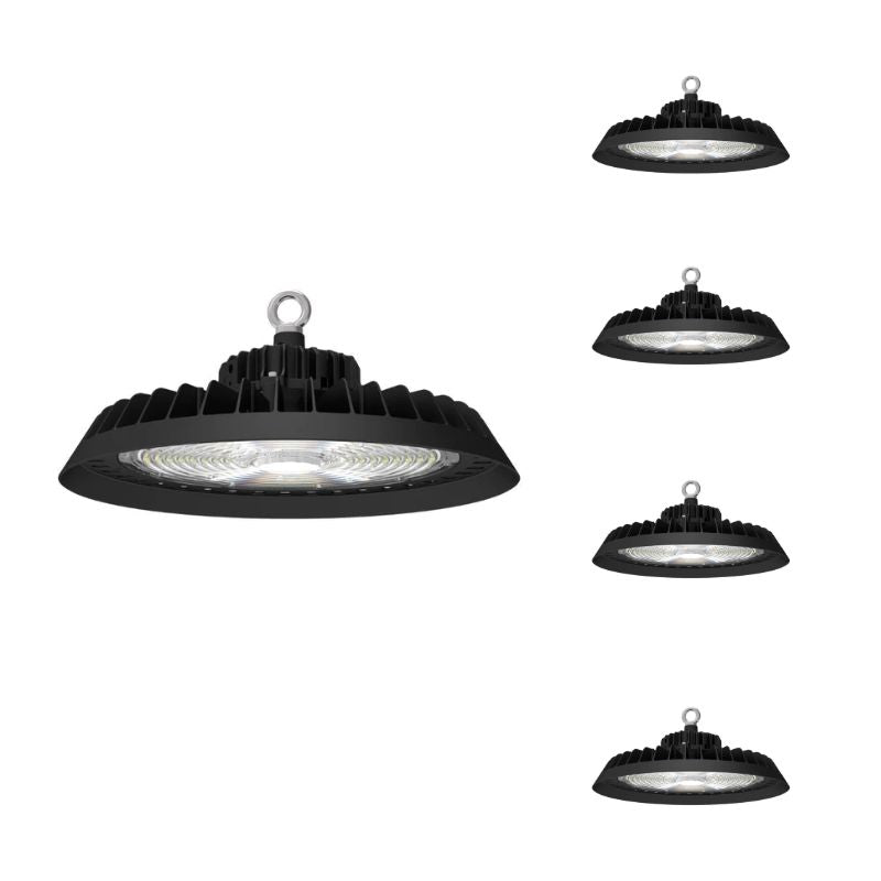 Suspension industrielle UFO 100w 160lm/w avec détecteur de mouvement (Pack de 5)