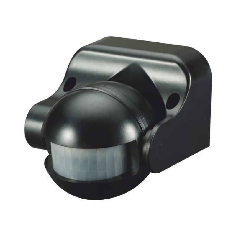 Détecteur de Mouvement Infrarouge 180° IP44 Noir