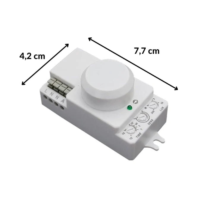 Microwave Motion Detector White IP20