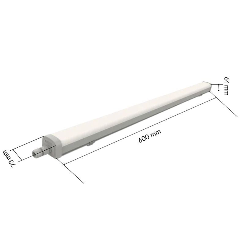 Réglette LED étanche 60cm 15W IP66 120lm/w