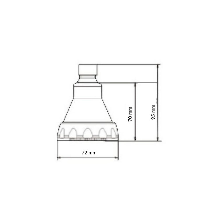 Douchette 1 Jet - Chrome/Grise/Vert - EPA WATERSENSE - Eco 7.6 litres/min CEE