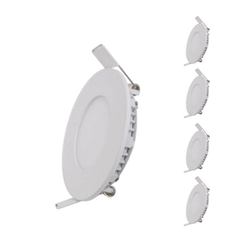 Downlight Dalle LED 6W Extra Plate Ronde (Pack de 10)