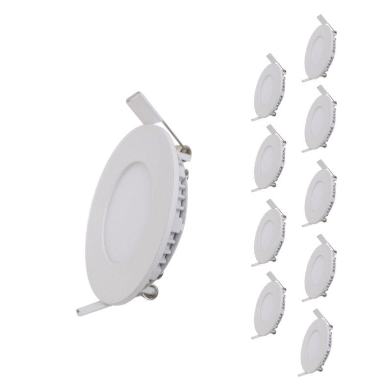 Downlight Dalle LED 6W Extra Plate Ronde (Pack de 5)