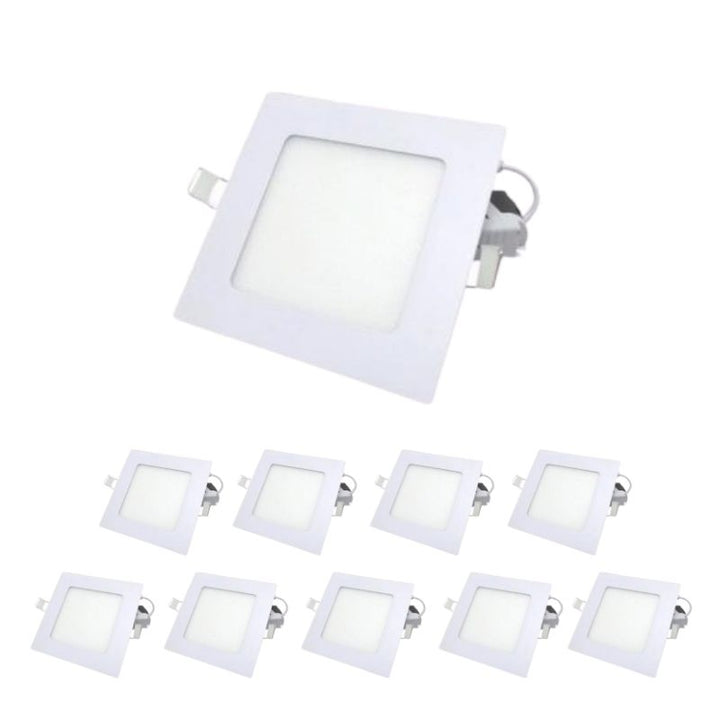 Downlight Dalle LED 6W Extra Plate Carrée BLANC