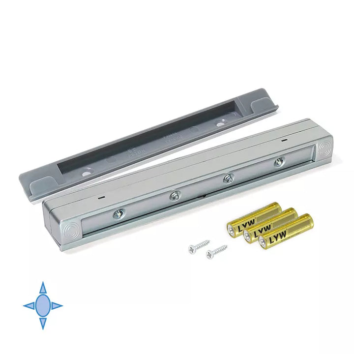 Batteriebetriebene LED-Beleuchtung für Innenschubladen 0,6 W Metallic-Grau mit Vibrationsmelder
