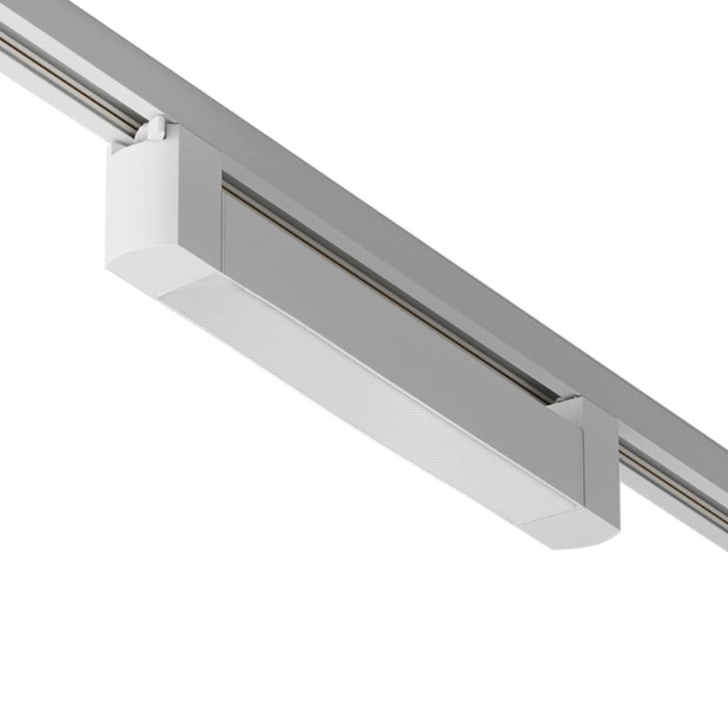 Éclairage sur Rail Linéaire Opaque Monophasé 20W 35cm Blanc