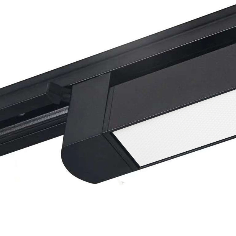 Éclairage sur Rail Linéaire Opaque Monophasé 20W 35cm Noir