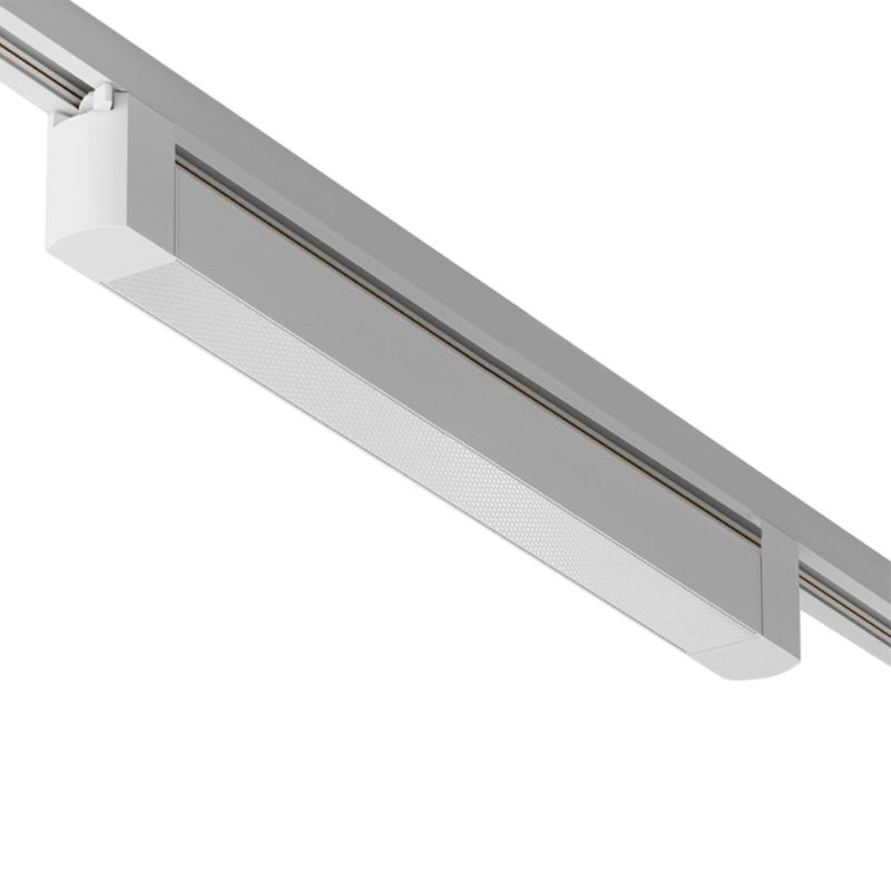 Éclairage sur Rail Linéaire Opaque Monophasé 30W 47cm Blanc