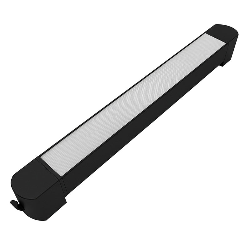 Éclairage sur Rail Linéaire Opaque Monophasé 30W 47cm Noir