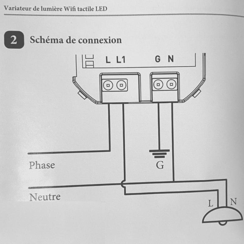 Variateur de lumière Wi-Fi Rotatif