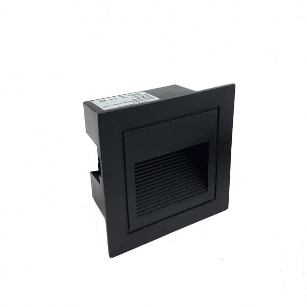 Empotrable Pared LED 3W IP44 Negro