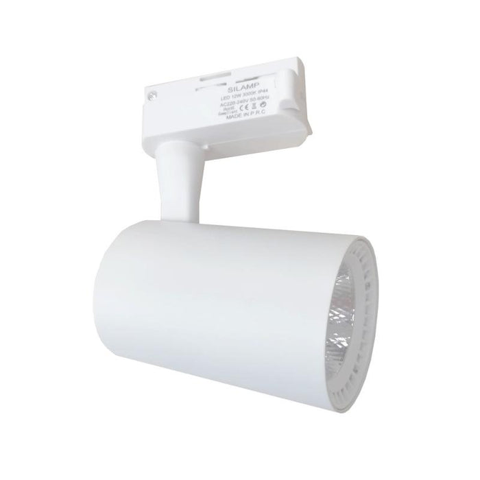 Spot LED no trilho 12w 38 ° branco único -fase IP44