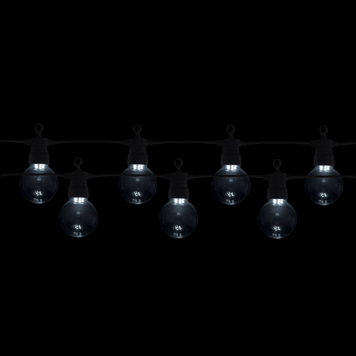 Guirlande Guinguette LED 13m 20pcs IP65 6W avec Câble Noir