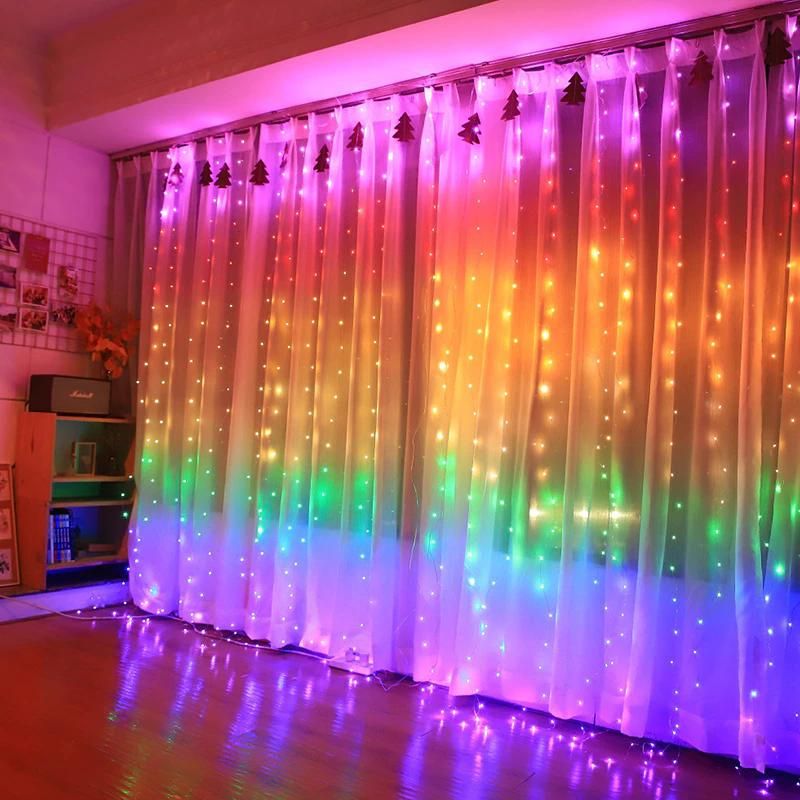 Stalactite curtain garland 180LED IP44 3M with timer