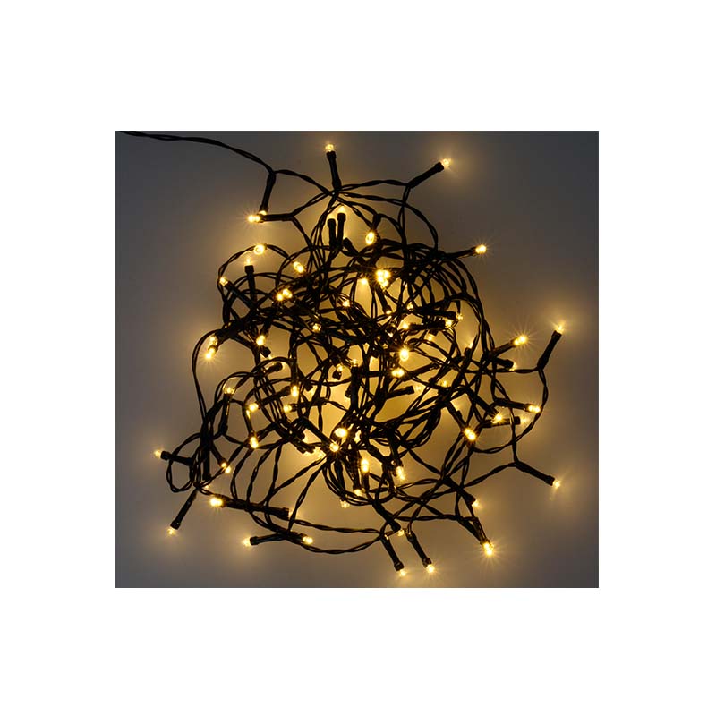 Guirlande solaire 20M 200LED - Câble vert