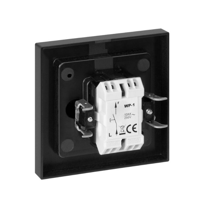 Interrupteur Va-et-Vient Simple Encastré 10A 250V - Noir