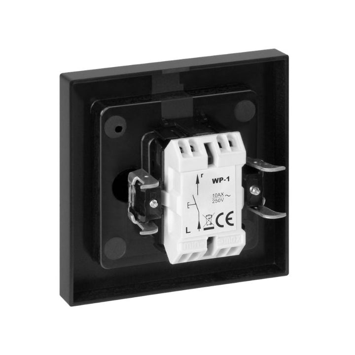 Interrupteur Va-et-Vient Simple Encastré 10A 250V - Noir