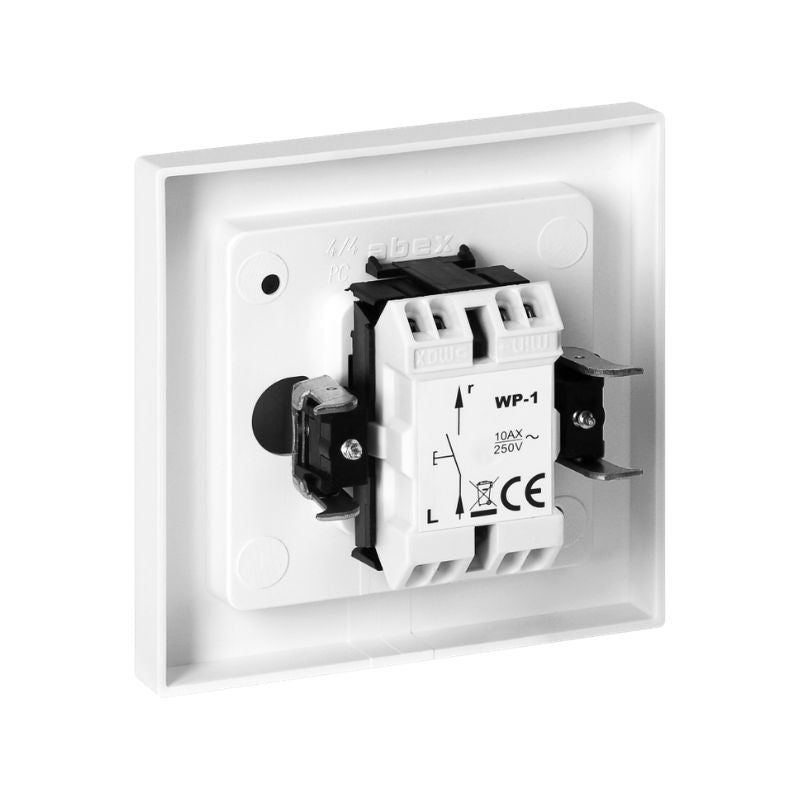 Interrupteur Va-et-Vient Simple Encastré 10A 250V - Blanc