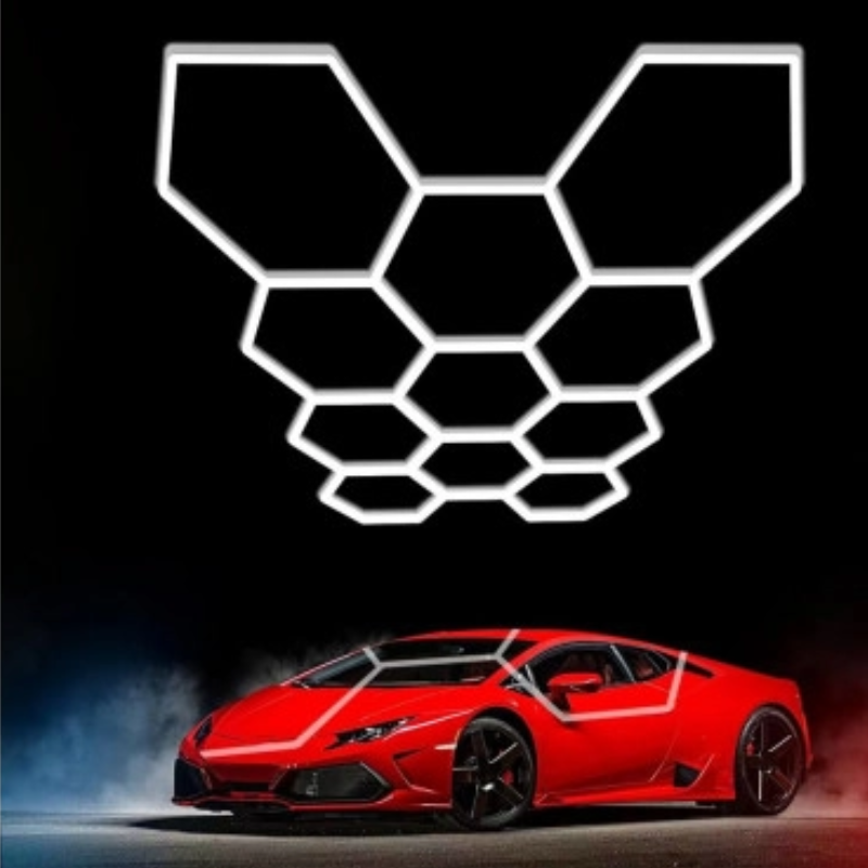 Kit 11 éclairages LED Hexagonal 299W - 110lm/W