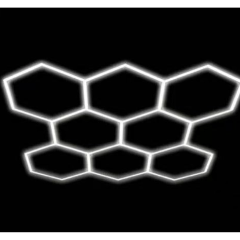 Kit 8 éclairages LED Hexagonal 280W - 120lm/W