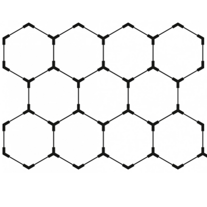 Kit 11 éclairages LED Hexagonal 385W - 120lm/W