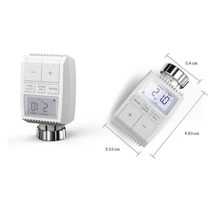 Kit 2 Têtes Thermostatiques Connectées + Ecran + Zigbee Ethernet