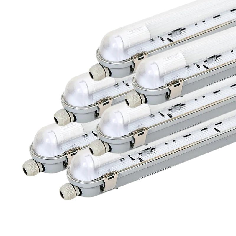 Kit de Réglette LED IP65 + Tube Néon LED 120cm T8 18W
