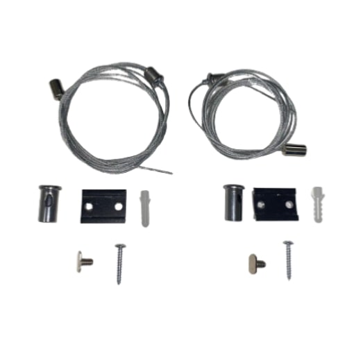 Kit Rail Magnétique en Saillie + Kit de Suspension (1 m)
