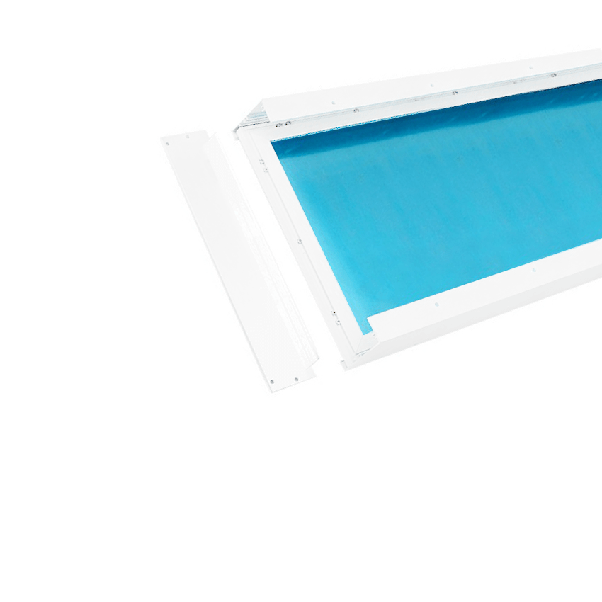 Kit en Saillie pour Dalle LED Slim 120x30 Blanc - Pack de 6