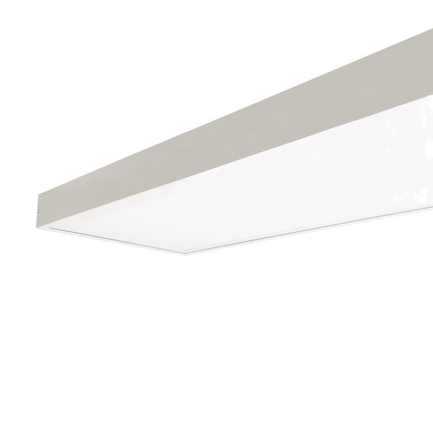 Kit en Saillie pour Dalle LED Slim 120x30 Blanc - Pack de 6