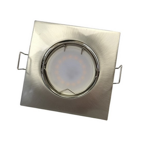 Kit Spot LED GU10 encastrable avec Ampoule LED 6W (Pack de 10)