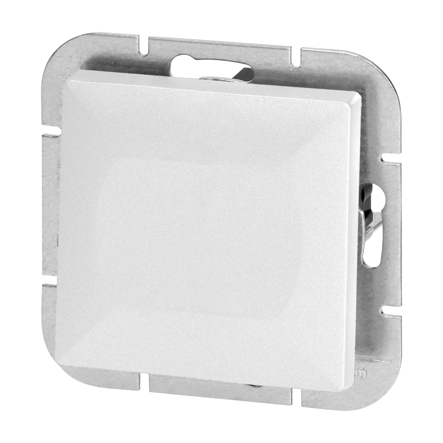 Interrupteur Mural Va-et-Vient Simple Encastré 10A 250V - Blanc Mat - Silumen