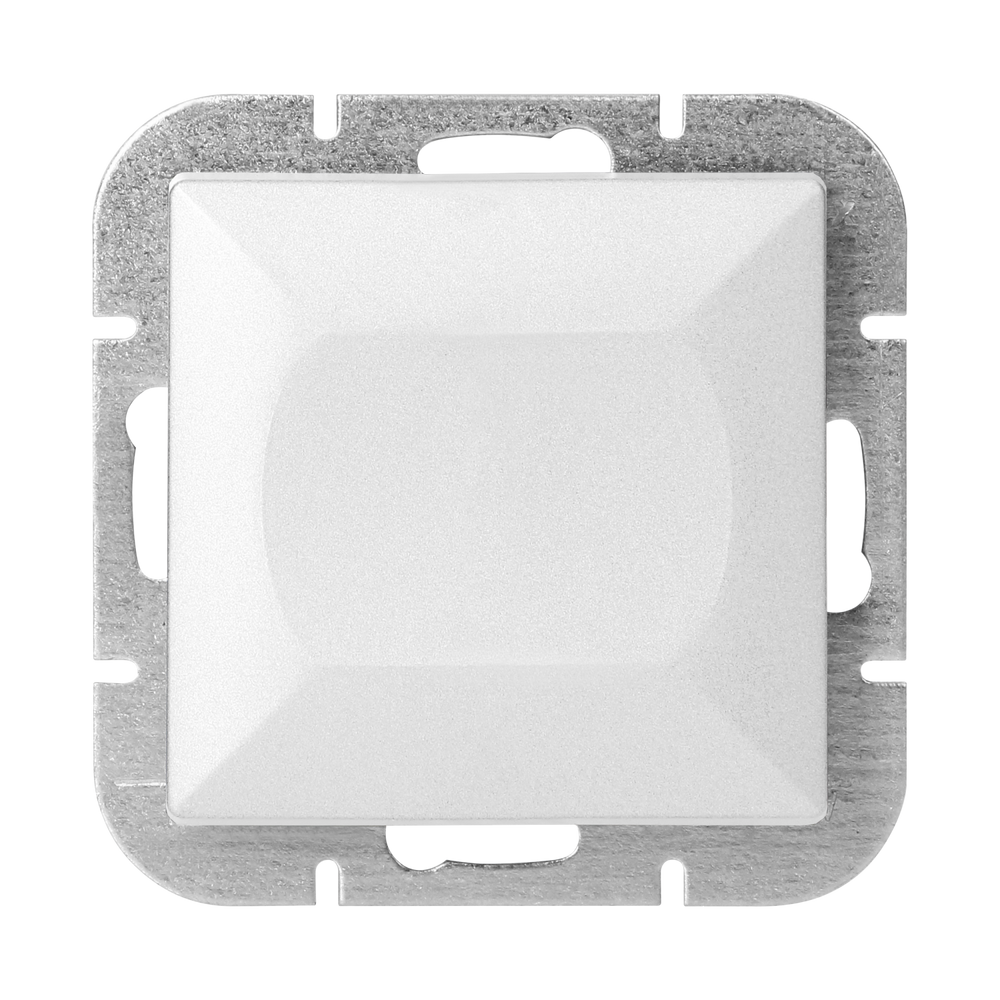 Interrupteur Mural Va-et-Vient Simple Encastré 10A 250V - Blanc Mat - Silumen