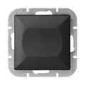 Interrupteur Mural Va-et-Vient Simple Encastré 10A 250V - Noir Mat