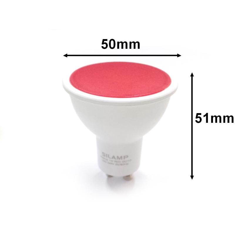 Ampoule LED GU10 7W 220V Rouge