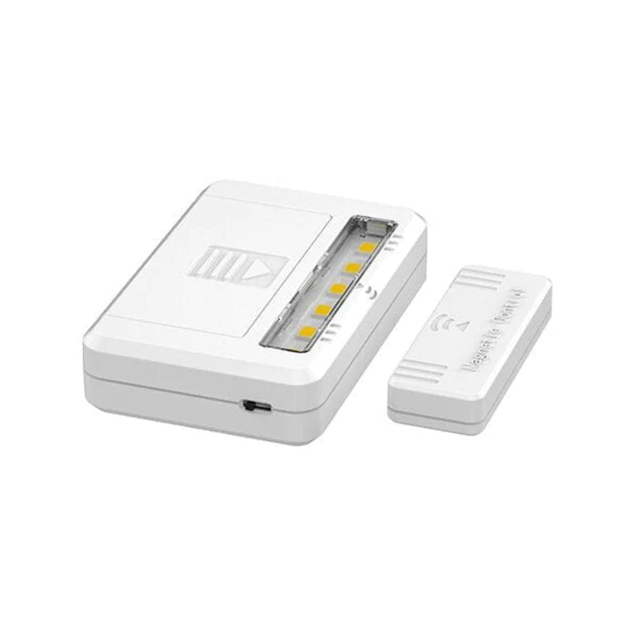 Luz de gabinete LED alimentada por bateria com controle magnético 0,5 W (pacote com 2)