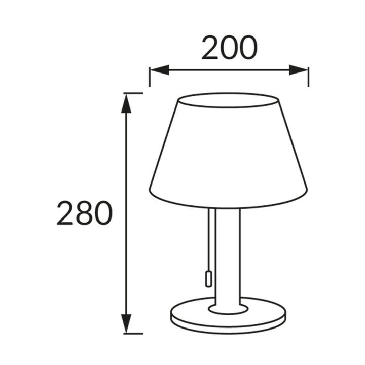 Lampe de Table Extérieure Solaire 2W Inox et Blanc