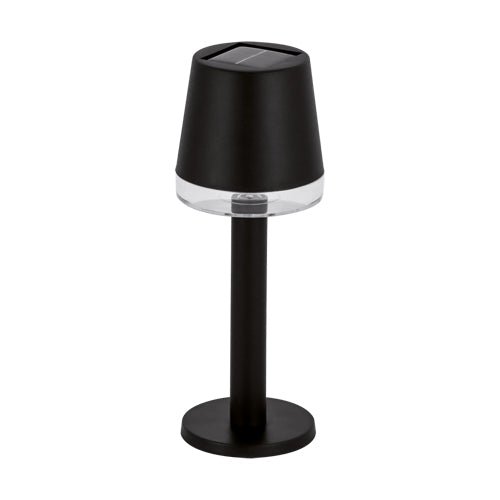 Lampe de Table Solaire Extérieure Noire Sans Fil