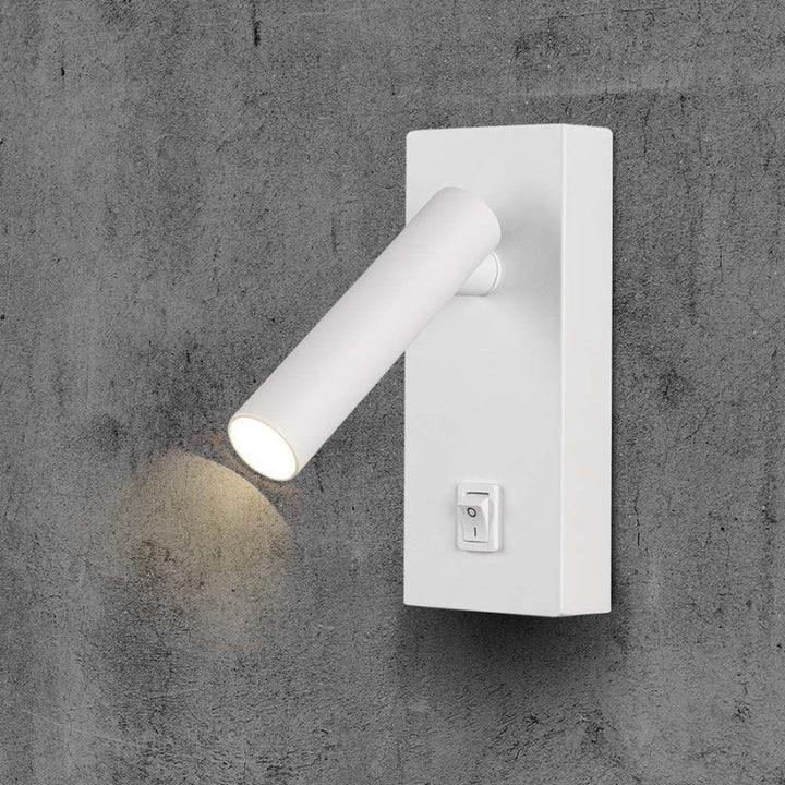 Lampe Murale 2W avec Interrupteur Blanc