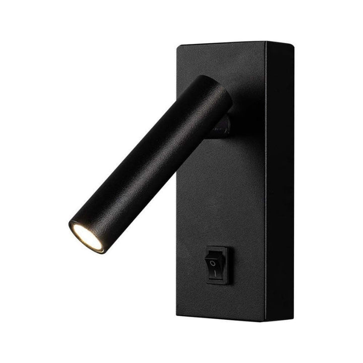 Lampe Murale 2W avec Interrupteur Noir