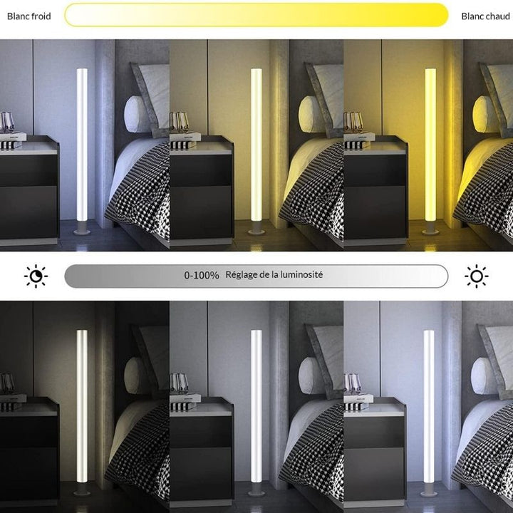 Lampe sur Pied Connectée Wifi RGBW 90cm 22W (Lot de 2)