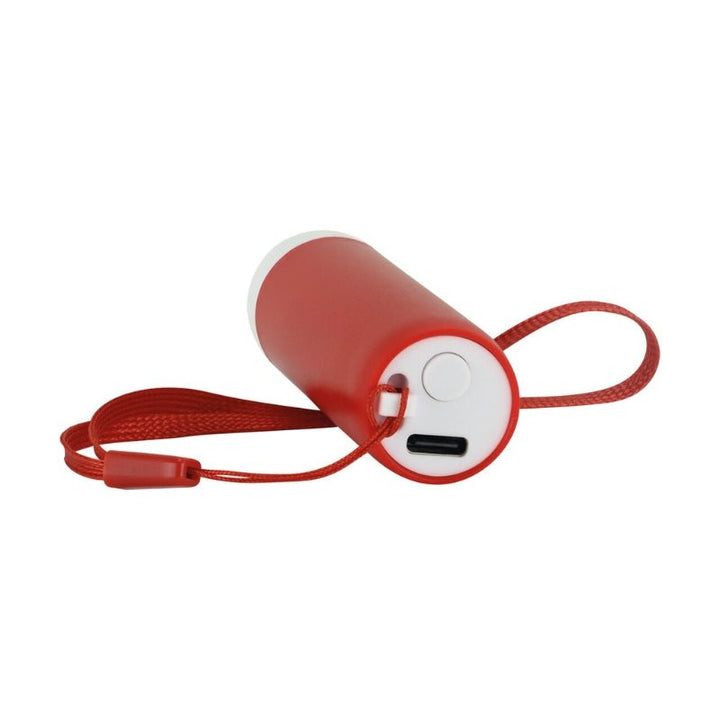 Lampe Torche Porte-clé Rechargeable Rouge 1W 6h Autonomie